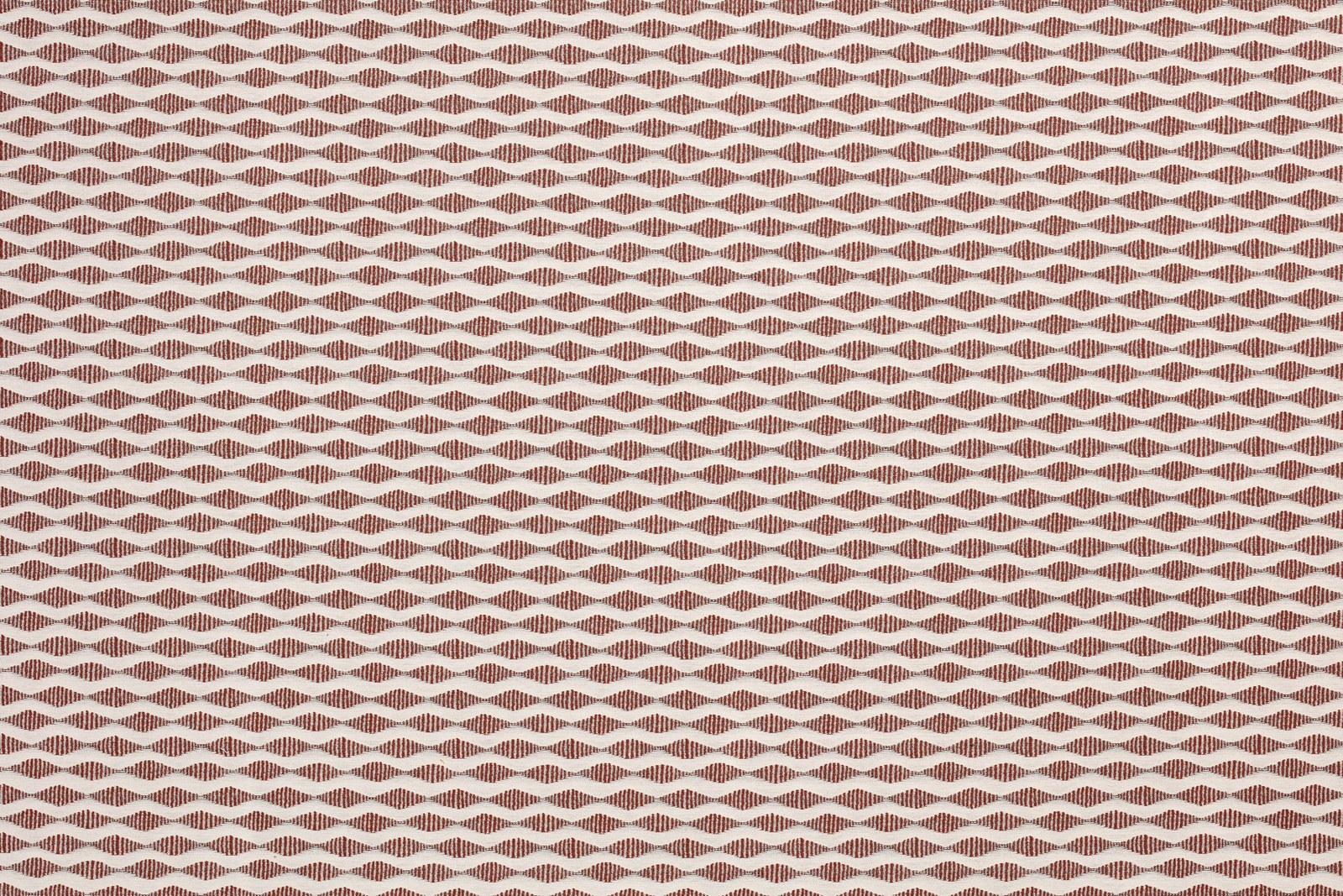 Dunes Jacquard Outdoor Brique fond écru