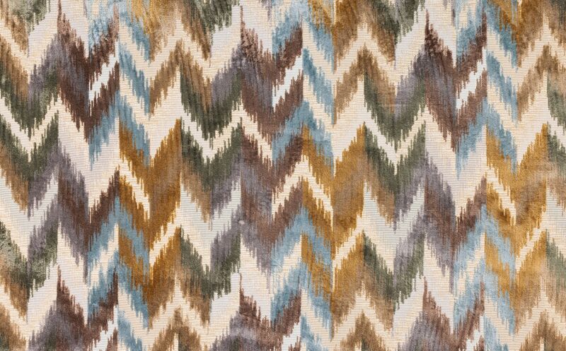Ikat Jacquard Bleu/vert